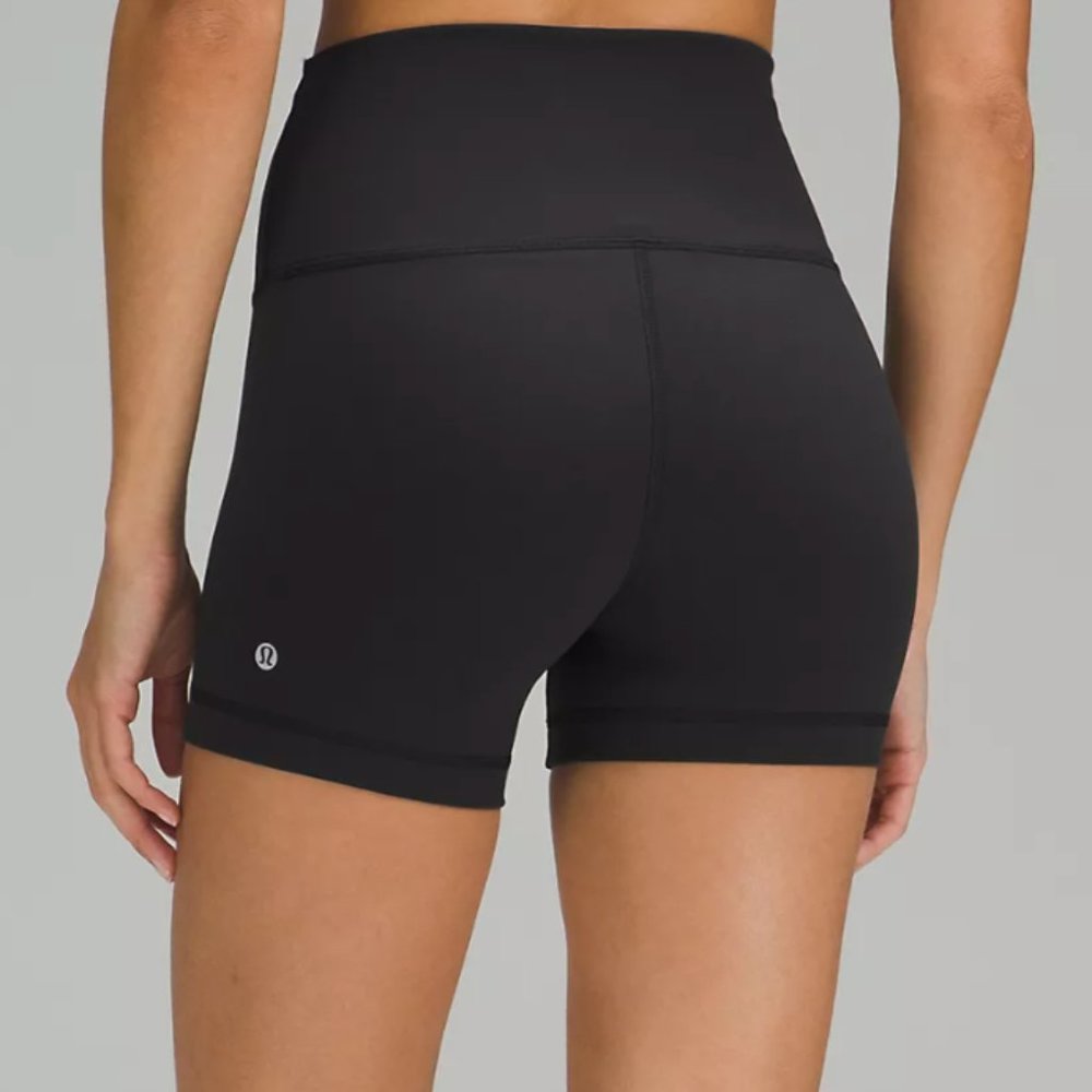 Lululemon Wunder Train High-Rise Short 4" - Black (Size 6)